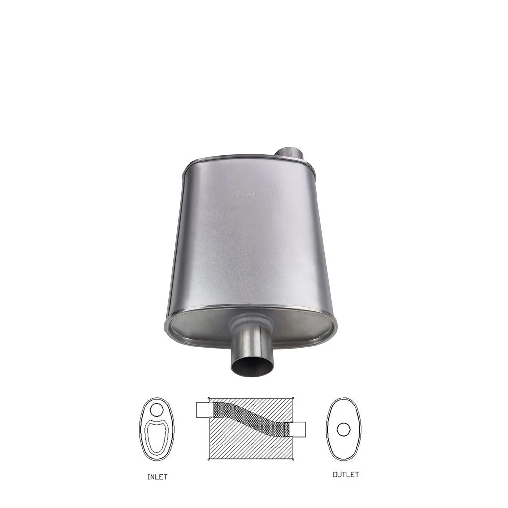 10" x 4" Offset/Centre Configurations Mufflers | Aluminised | Select Your Size Length and Internal Options - Image 13