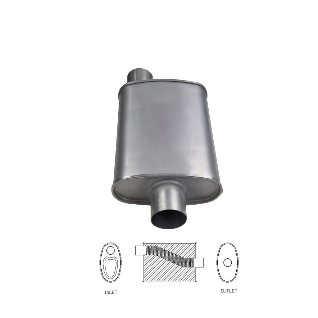 10" x 4" Offset/Centre Configurations Mufflers | Aluminised | Select Your Size Length and Internal Options - Image 14