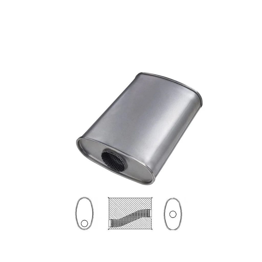 10" x 4" Offset/Centre Configurations Mufflers | Aluminised | Select Your Size Length and Internal Options - Image 15