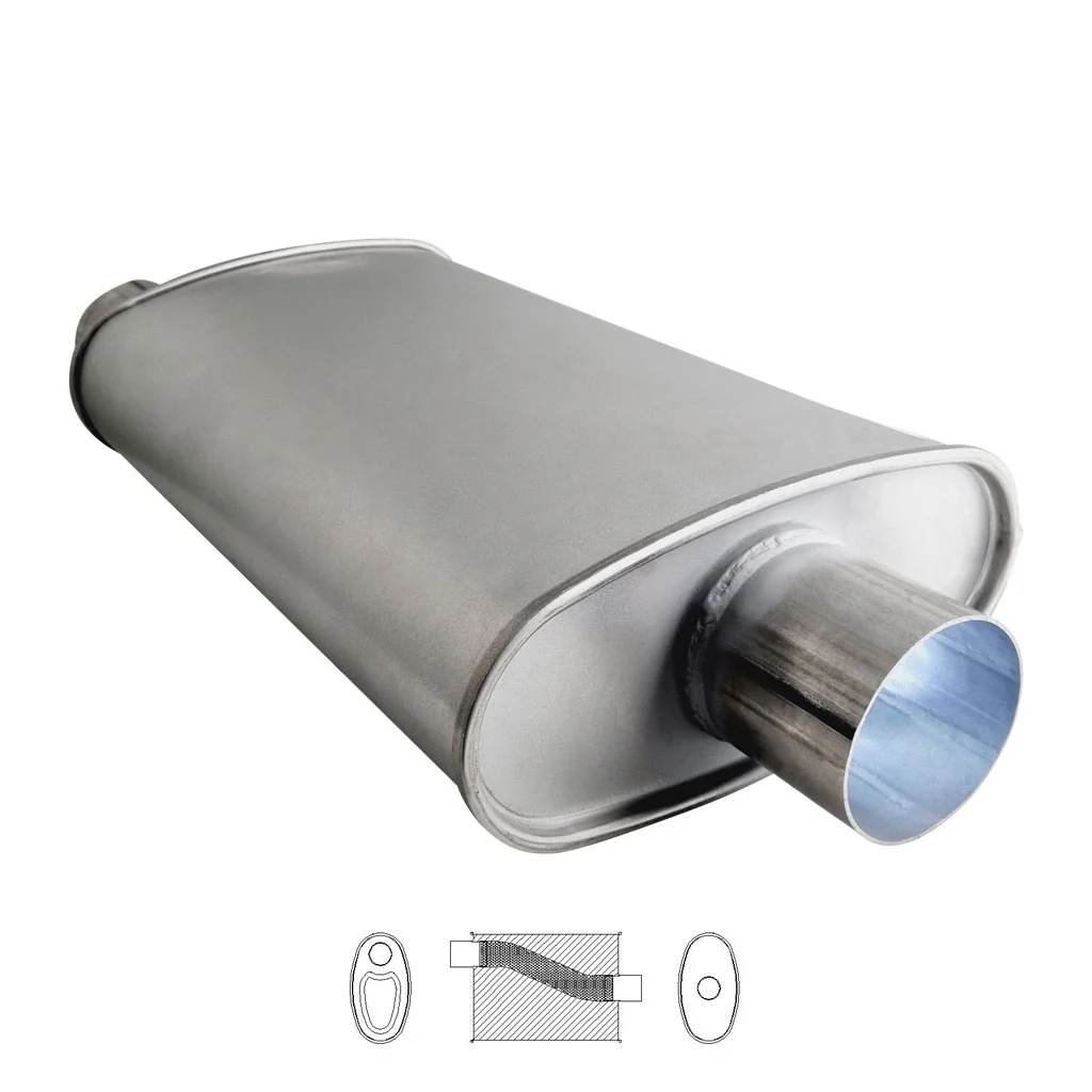10" x 4" Offset/Centre Configurations Mufflers | Aluminised | Select Your Size Length and Internal Options - Image 17