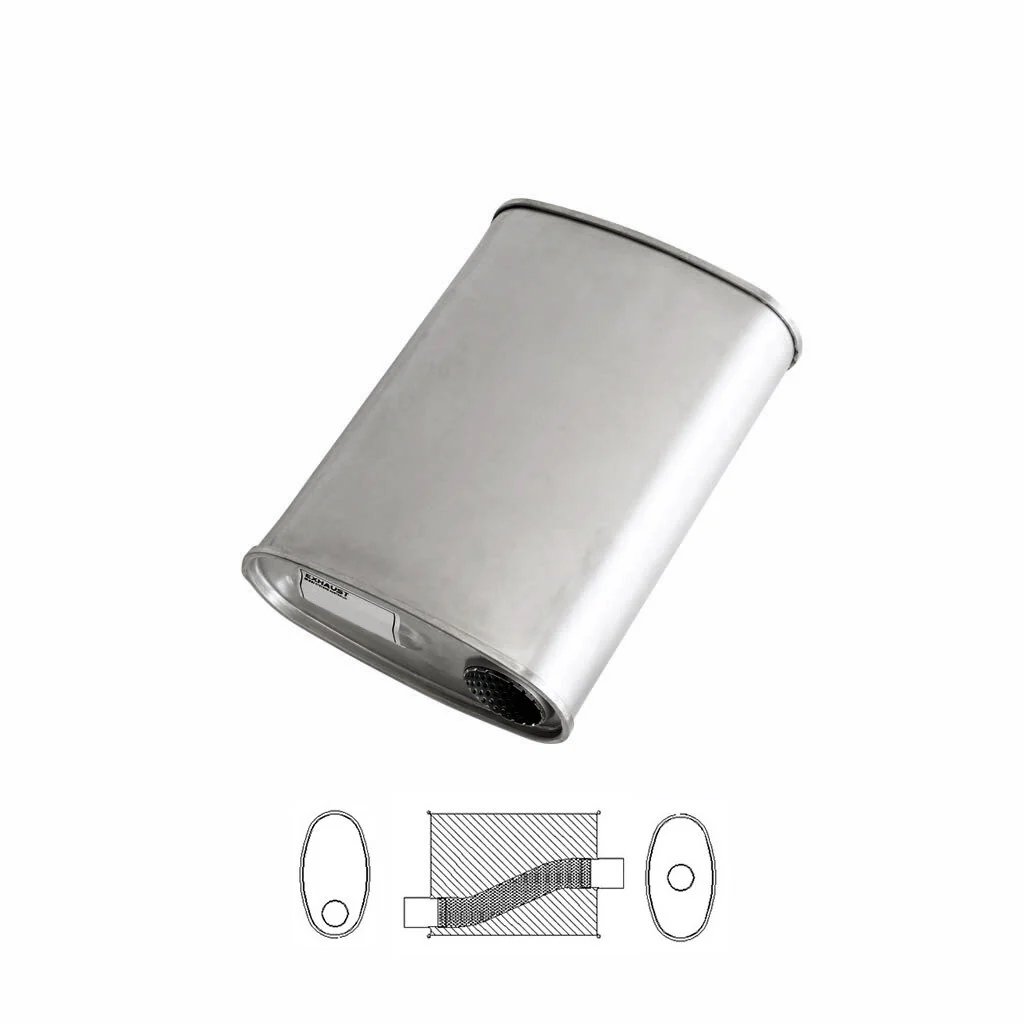 10" x 4" Offset/Centre Configurations Mufflers | Aluminised | Select Your Size Length and Internal Options - Image 3