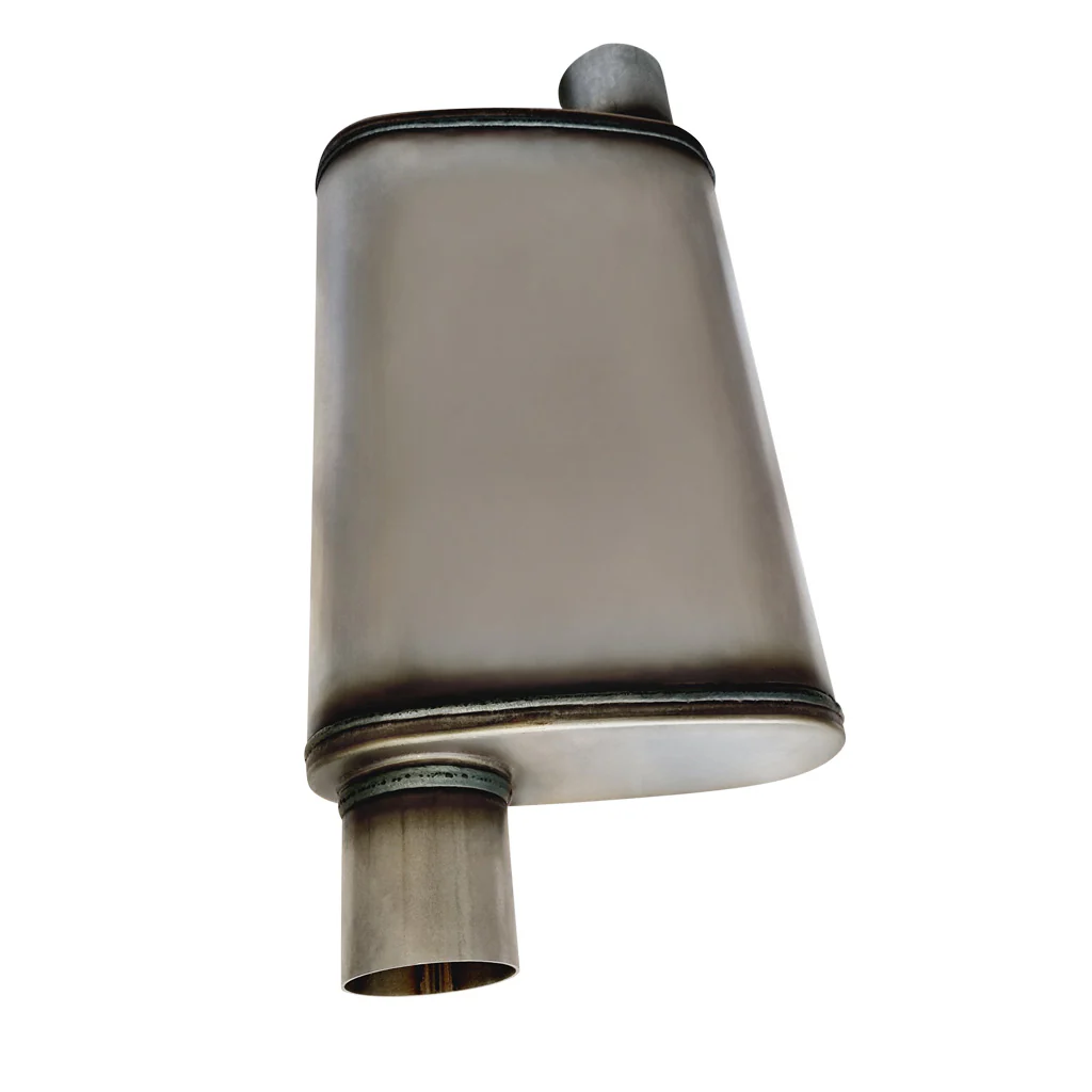 10" x 4" Offset/Offset Configurations Mufflers | Stainless 409 | Select Your Size Length and Internal Options - Image 3