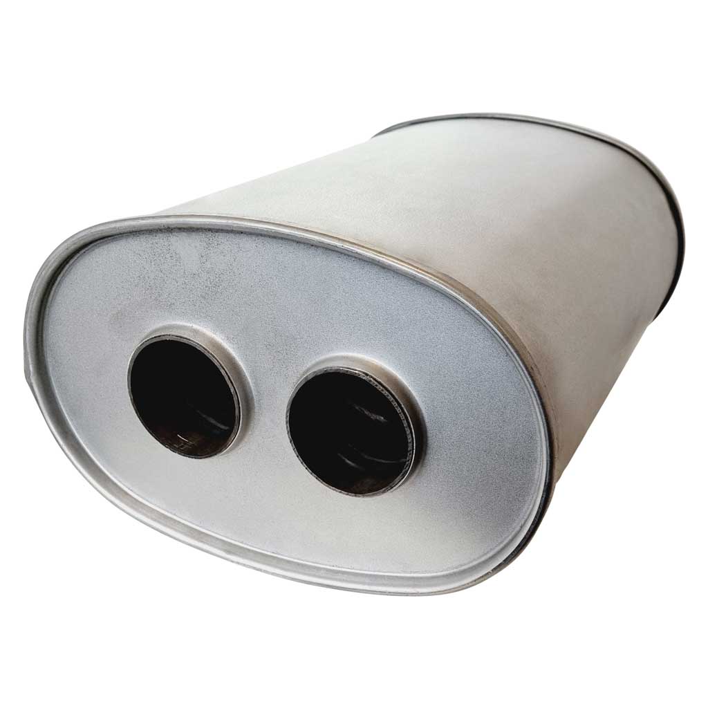 10" x 6.5" Centre/Dual Configurations Mufflers | Aluminised | Select Your Size Length and Internal Options - Image 2