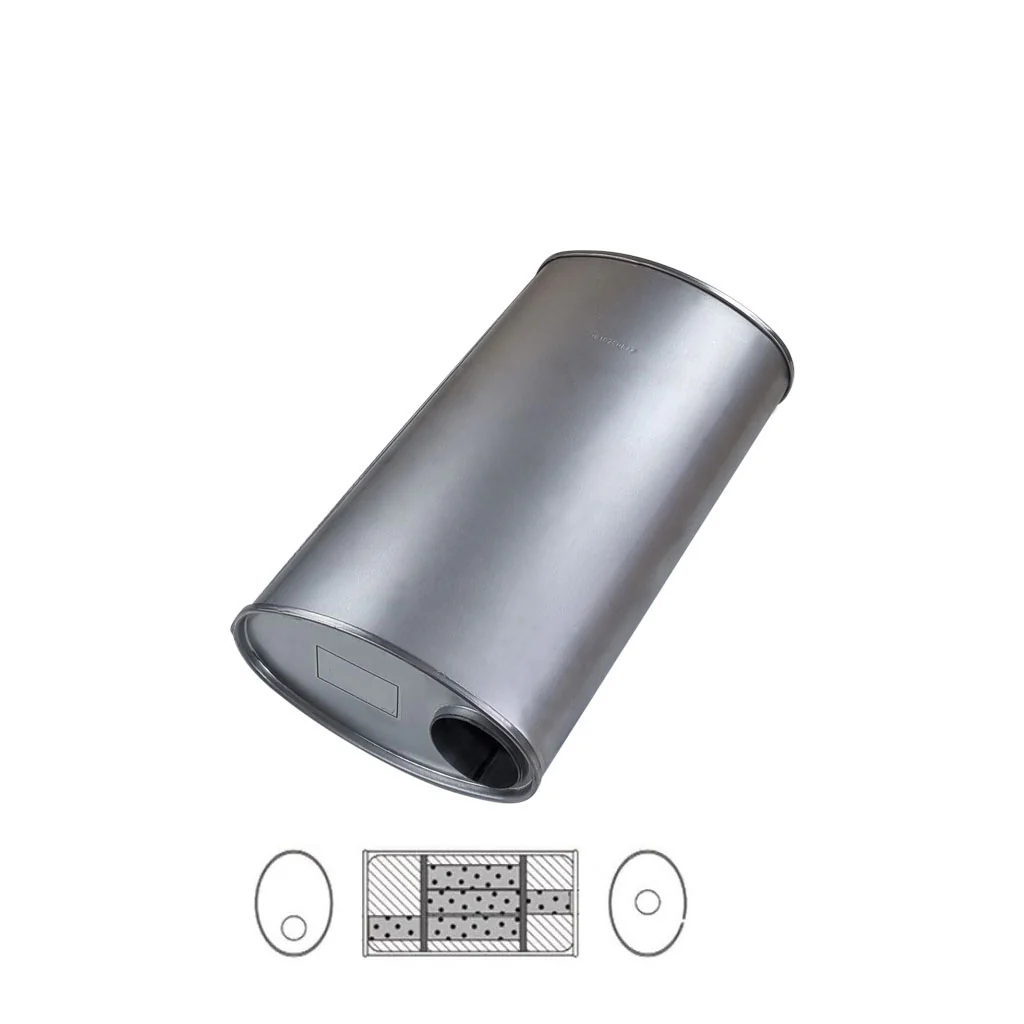 11" x 6" Offset/Centre Configurations Mufflers | Aluminised | Select Your Size Length and Internal Options - Image 10