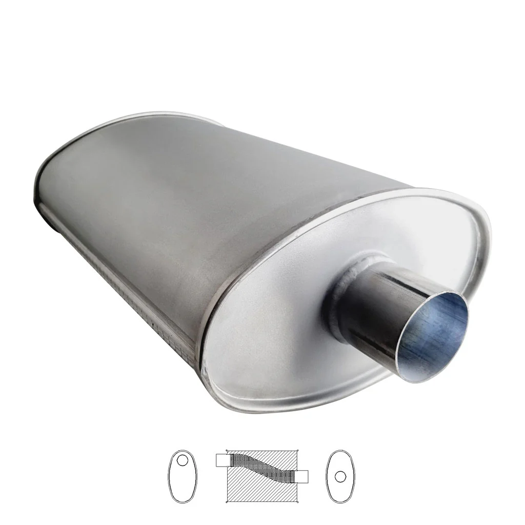 11" x 6" Offset/Centre Configurations Mufflers | Aluminised | Select Your Size Length and Internal Options - Image 6
