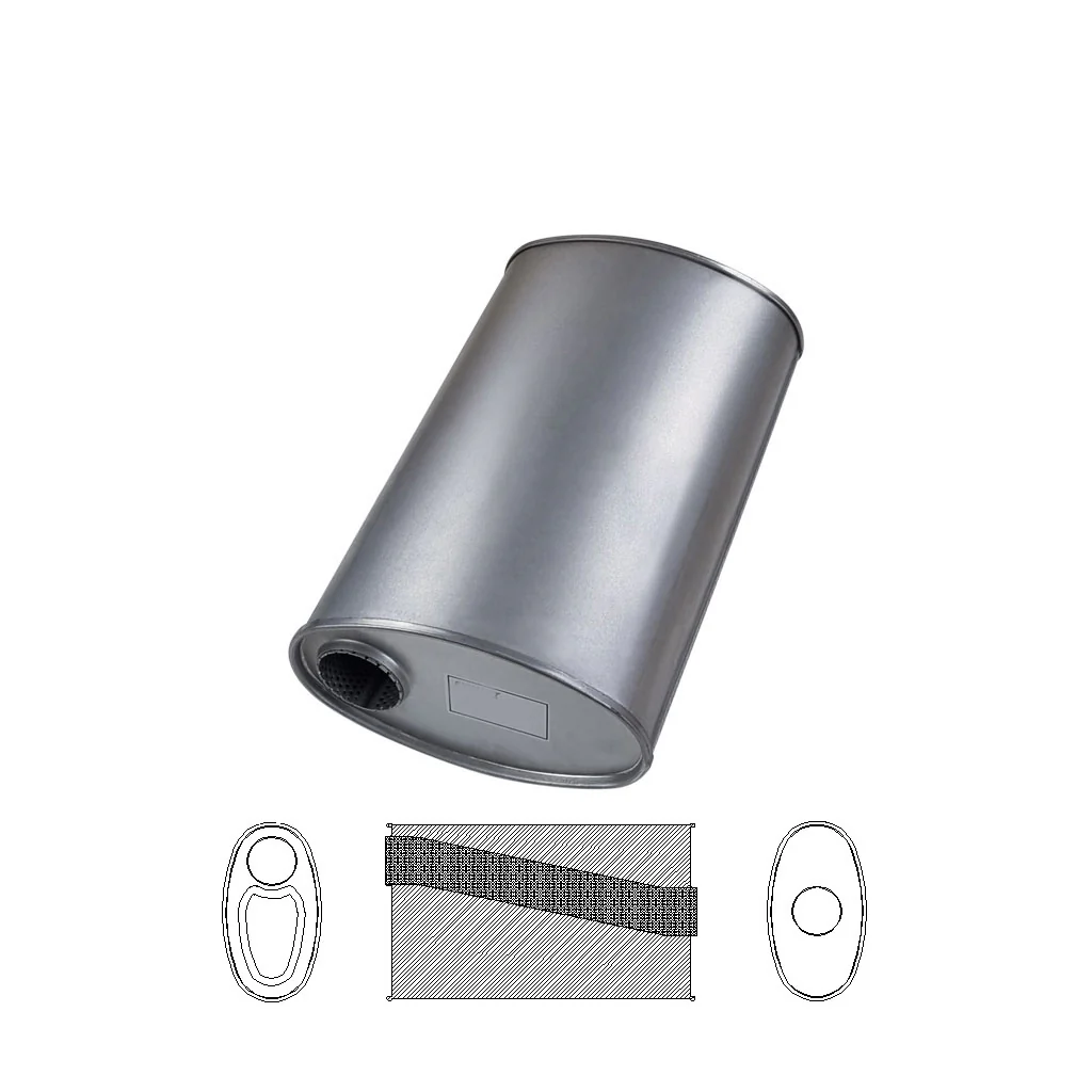 11" x 6" Offset/Centre Configurations Mufflers | Aluminised | Select Your Size Length and Internal Options - Image 7