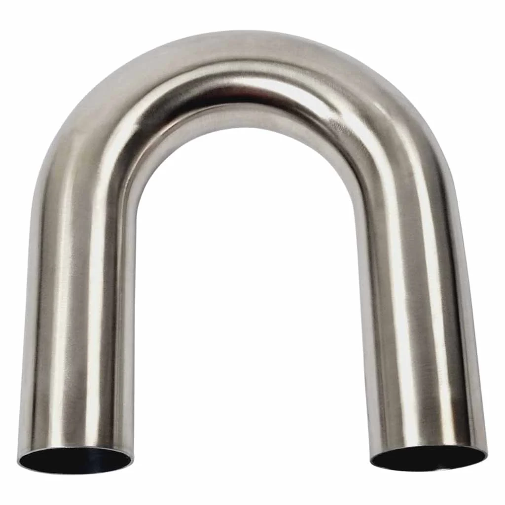 2 1/4" 180 Degree 1.5D Radius Mandrel Bend Brushed 304 Stainless Steel