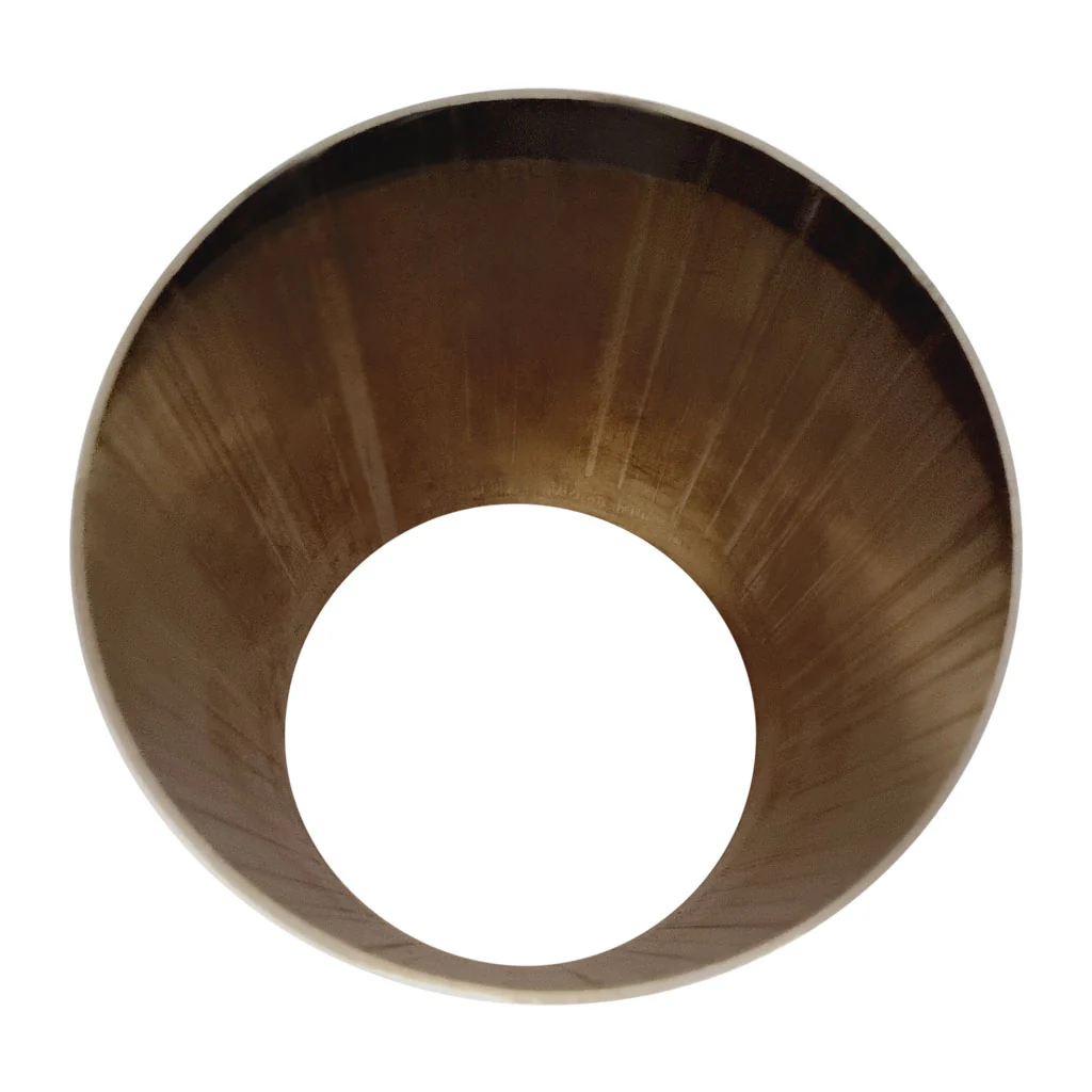 3 to 4" Cone Reducer 304 Brushed Stainless 4" (101mm) Long 1.5mm Thickness - Image 2