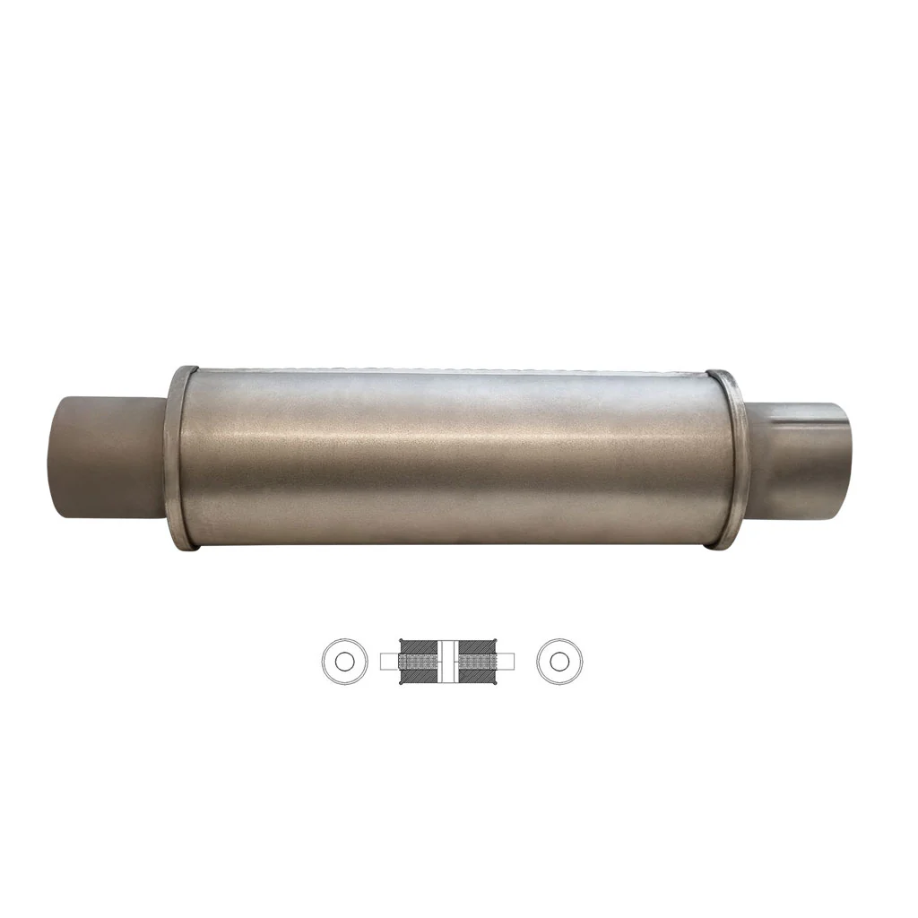 4" Round Centre/Centre Configurations Universal Mufflers | Aluminised | Select Your Size Length and Internal Options - Image 6