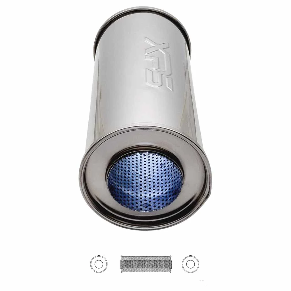 5" Round Centre/Centre Configurations Universal Mufflers | Stainless 304 | Select Your Size Length and Internal Options - Image 4