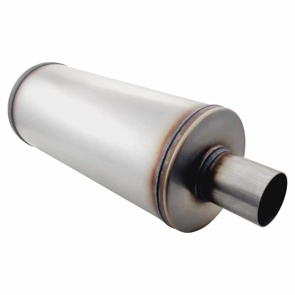 6" Round Centre/Centre Configurations Mufflers | Stainless 409 | Select Your Size Length and Internal Options - Image 4