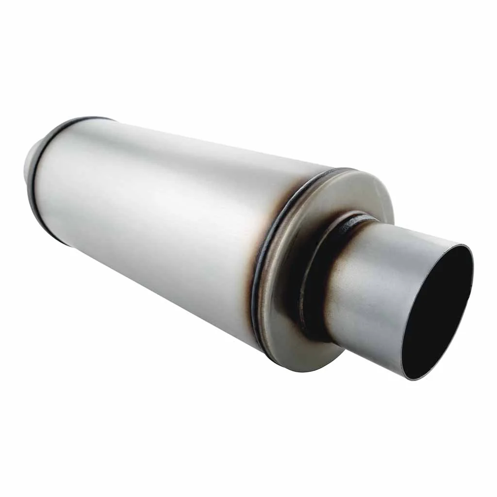 6" Round Centre/Centre Configurations Mufflers | Stainless 409 | Select Your Size Length and Internal Options - Image 6