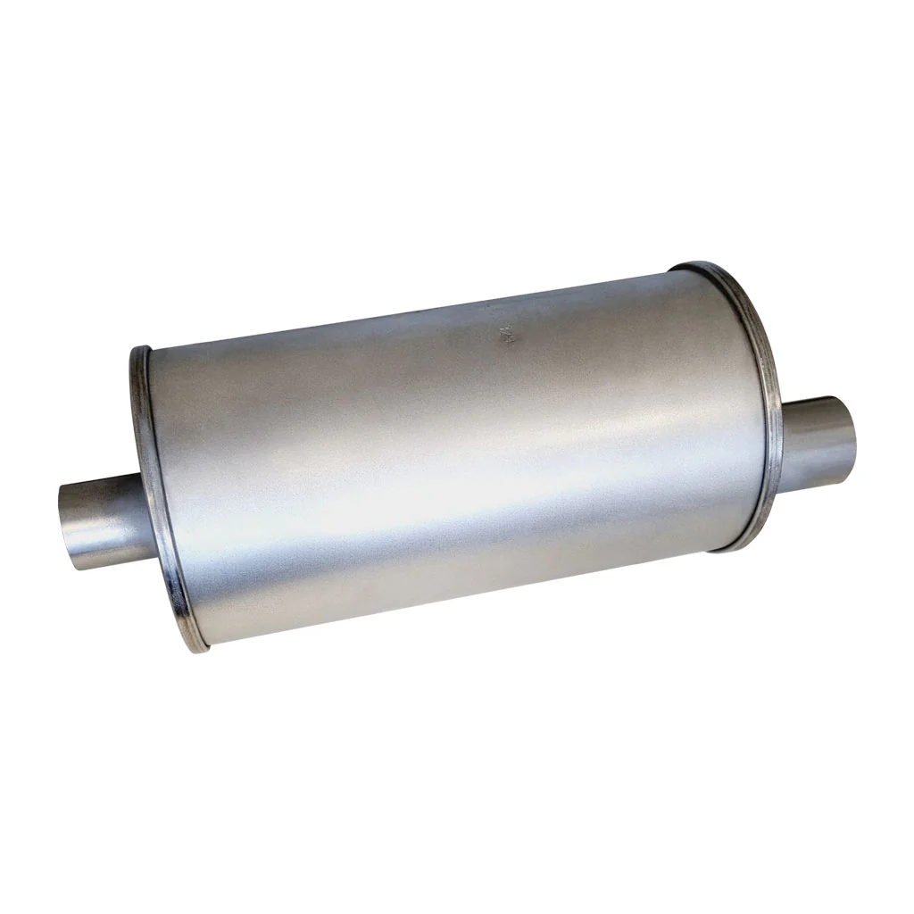 6" Round Offset/Offset Lefthand Rotation Configurations Universal Mufflers | Aluminised | Select Your Size Length and Internal Options - Image 3