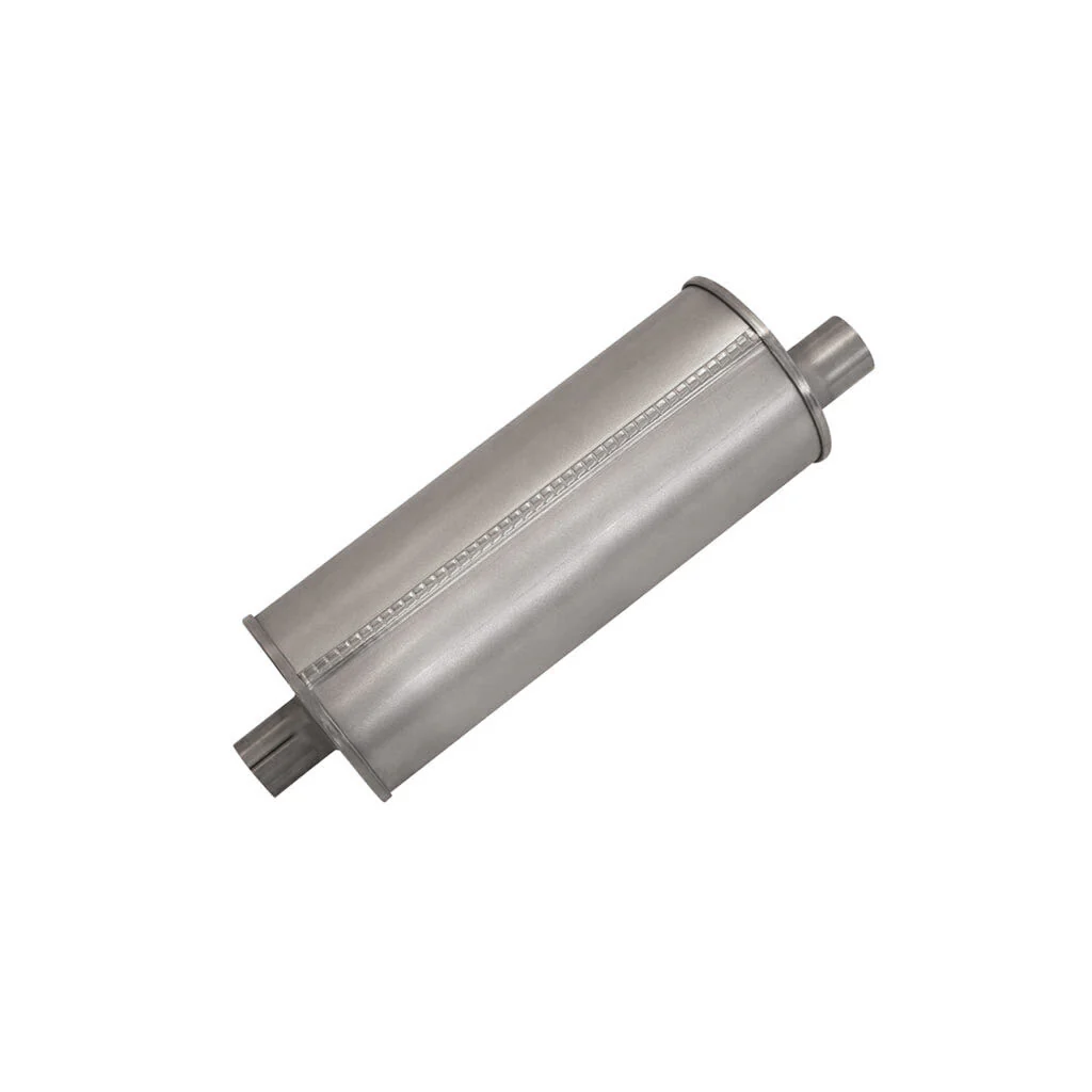 6" Round Offset/Offset Lefthand Rotation Configurations Universal Mufflers | Aluminised | Select Your Size Length and Internal Options - Image 4