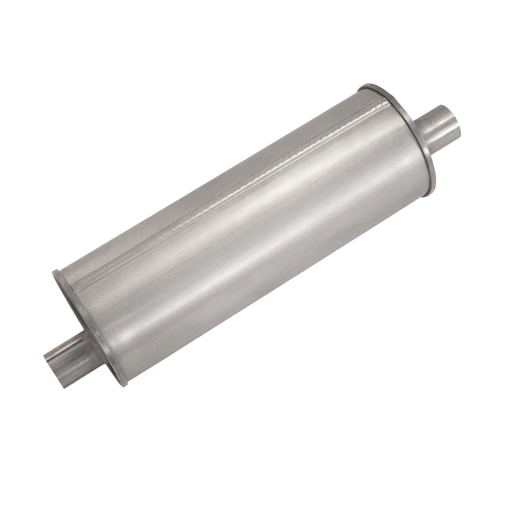 6" Round Offset/Offset Lefthand Rotation Configurations Universal Mufflers | Aluminised | Select Your Size Length and Internal Options - Image 5