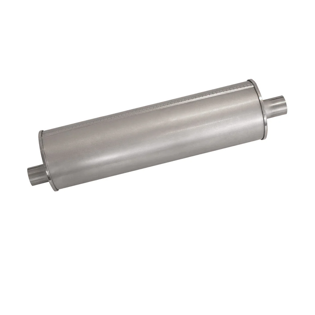 6" Round Offset/Offset Lefthand Rotation Configurations Universal Mufflers | Aluminised | Select Your Size Length and Internal Options - Image 6