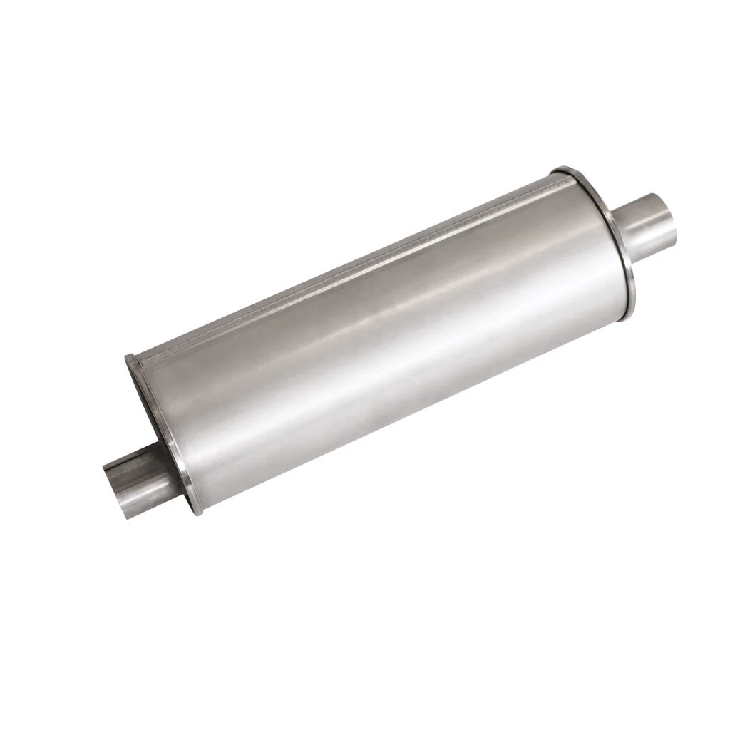 6" Round Offset/Offset Lefthand Rotation Configurations Universal Mufflers | Aluminised | Select Your Size Length and Internal Options - Image 9