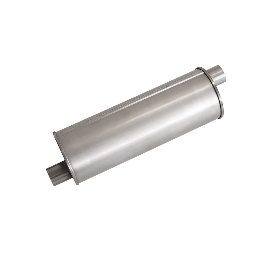 6" Round Offset/Offset Righthand Rotation Configurations Universal Mufflers | Aluminised | Select Your Size Length and Internal Options - Image 7