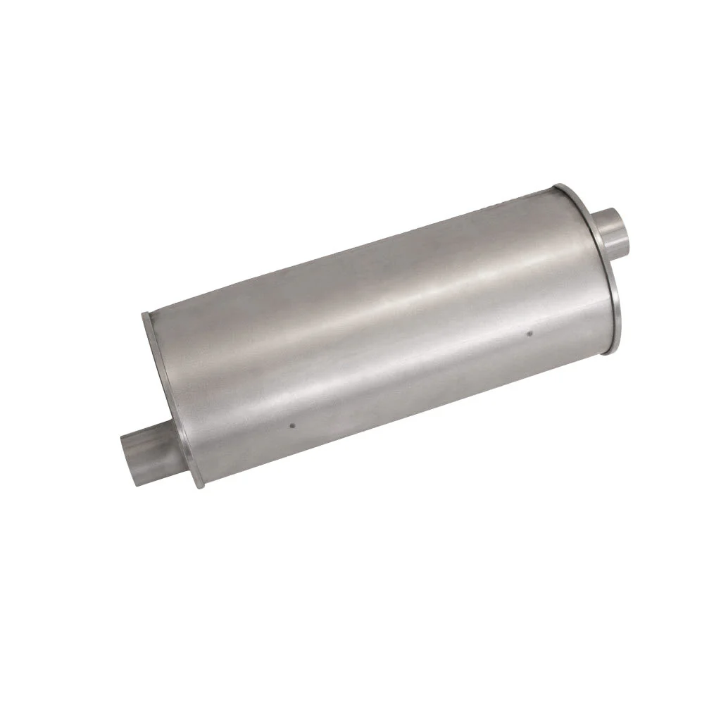 7" Round Offset/Offset Configurations Universal Mufflers | Aluminised | Select Your Size Length and Internal Options - Image 3