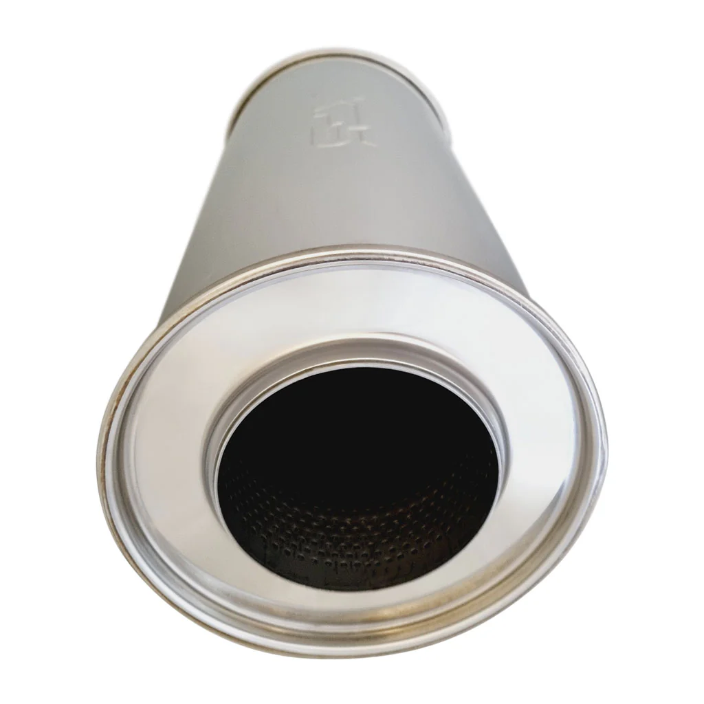 7" Round Centre/Centre Configurations Mufflers | Stainless 304 | Select Your Size Length and Internal Options - Image 2