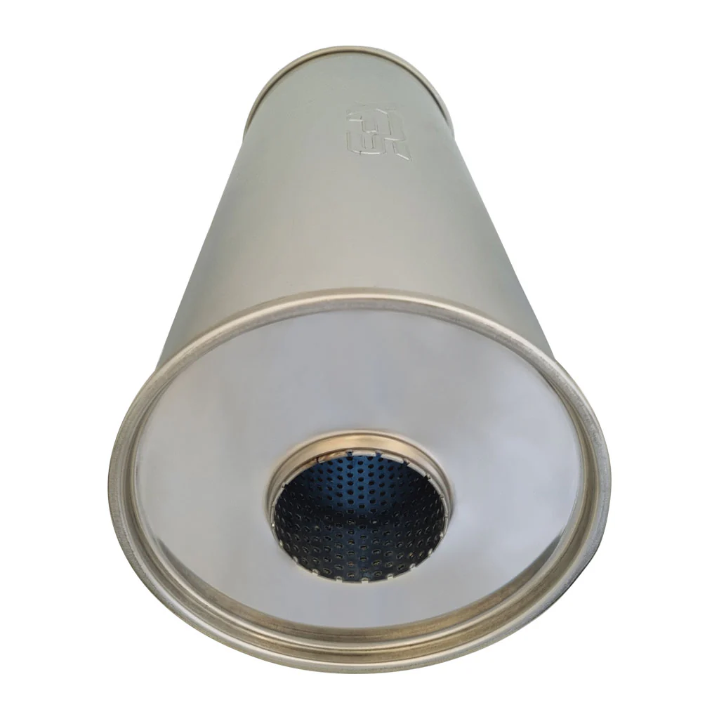 7" Round Centre/Centre Configurations Mufflers | Stainless 304 | Select Your Size Length and Internal Options - Image 4