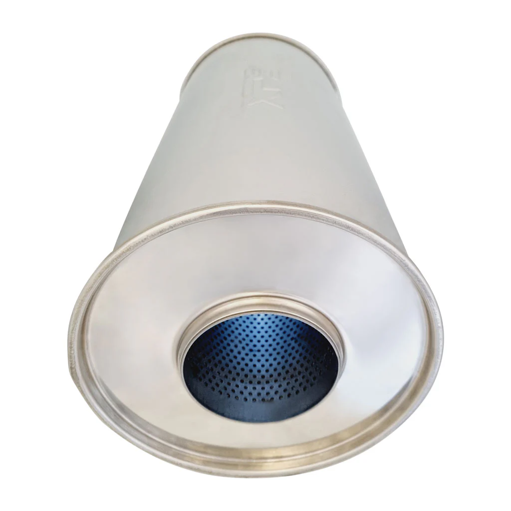 8" Round Centre/Centre Configurations Mufflers | Stainless 304 | Select Your Size Length and Internal Options - Image 2