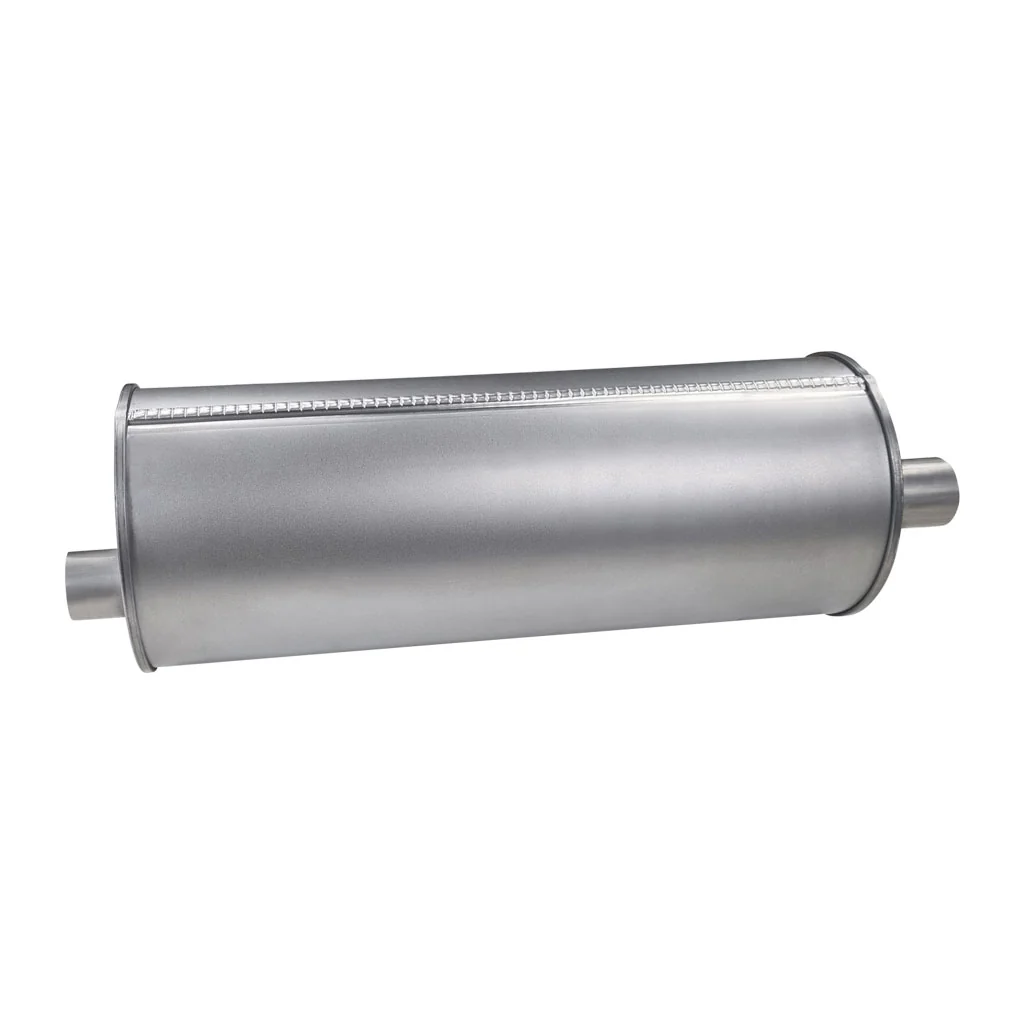 8" Round Offset/Offset Lefthand Rotation Configurations Universal Mufflers | Aluminised | Select Your Size Length and Internal Options - Image 3