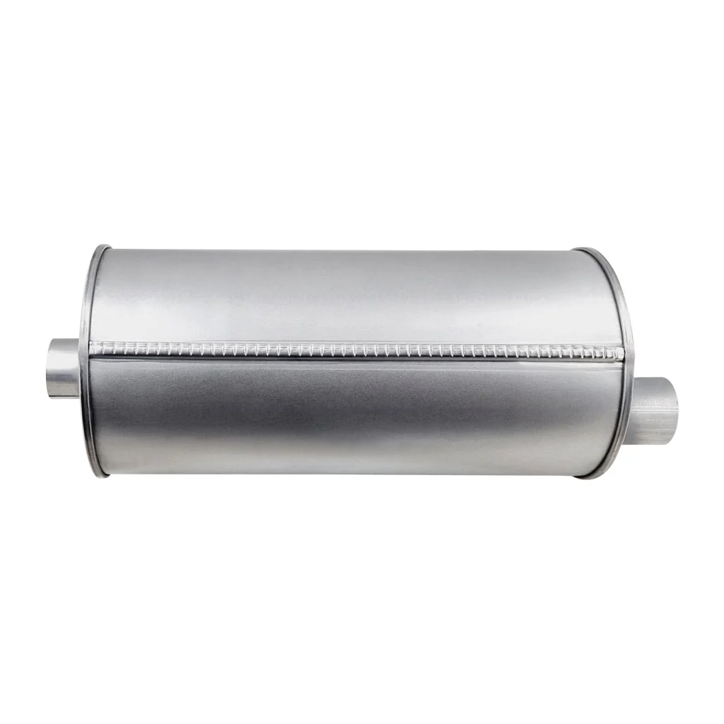 8" Round Offset/Offset Lefthand Rotation Configurations Universal Mufflers | Aluminised | Select Your Size Length and Internal Options - Image 4