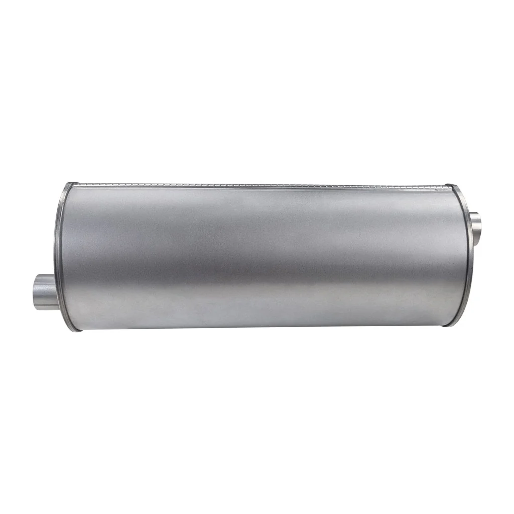 8" Round Offset/Offset Righthand Rotation Configurations Universal Mufflers | Aluminised | Select Your Size Length and Internal Options - Image 3