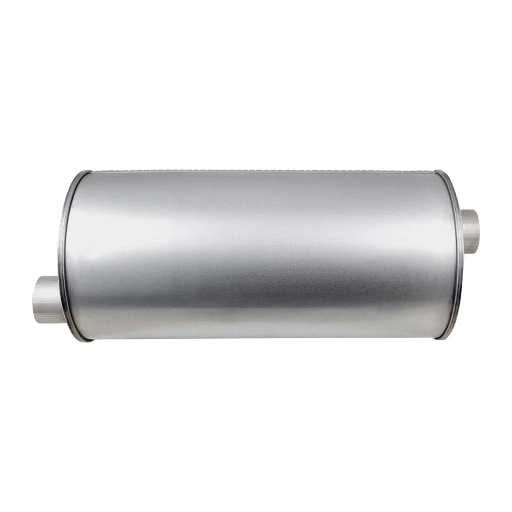 8" Round Offset/Offset Righthand Rotation Configurations Universal Mufflers | Aluminised | Select Your Size Length and Internal Options - Image 4