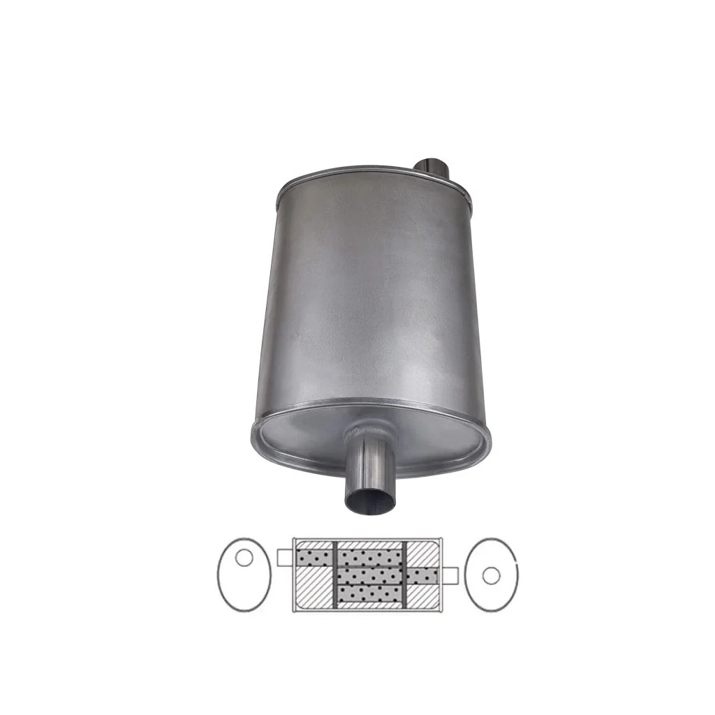 8" x 4" Offset/Centre Configurations Mufflers | Aluminised | Select Your Size Length and Internal Options - Image 2