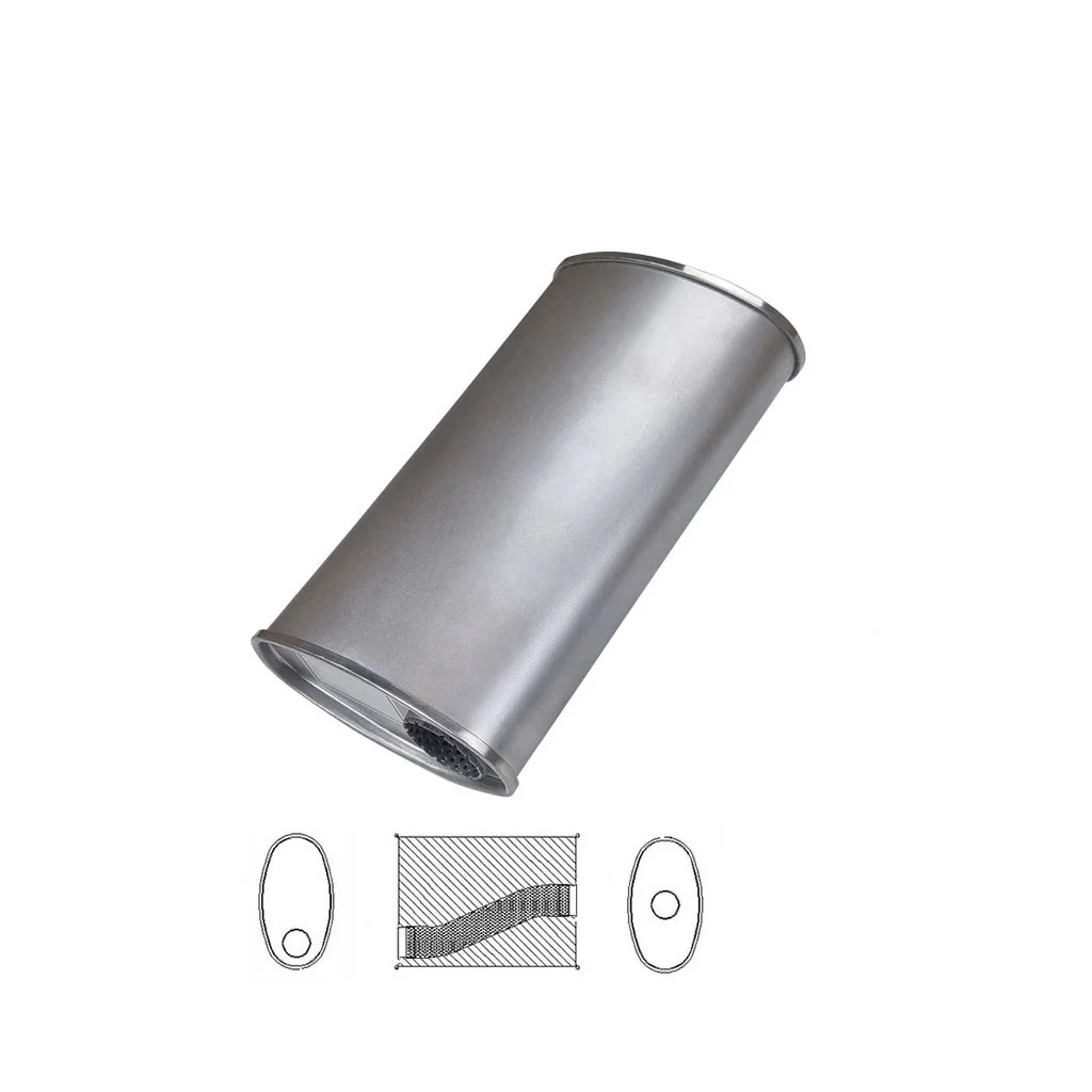 8" x 4" Offset/Centre Configurations Mufflers | Aluminised | Select Your Size Length and Internal Options - Image 9