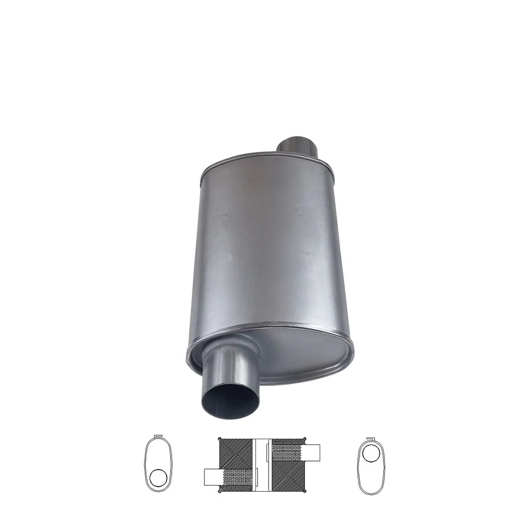8" x 4" Offset/Offset Configurations Mufflers | Aluminised | Select Your Size Length and Internal Options - Image 17