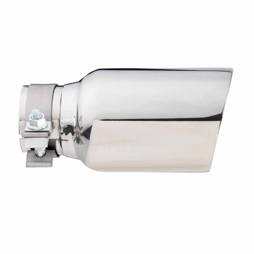 Exhaust Tip Angle Cut Inner Cone 2.5" In - 102mm Out 8" Long 304 Stainless - Image 3