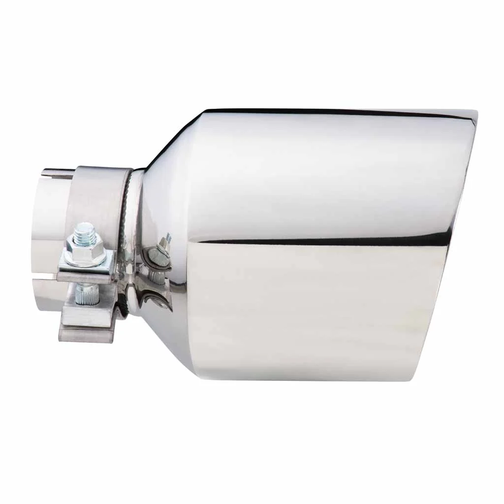 Exhaust Tip Angle Cut Inner Cone 2.5" In - 127mm Out 8" Long 304 Stainless - Image 3