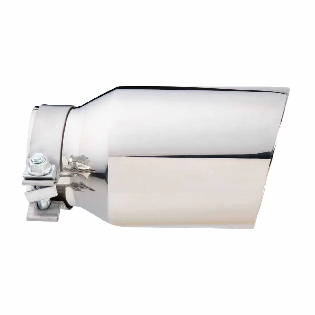 Exhaust Tip Angle Cut Inner Cone 3" In - 114mm Out 8" Long 304 Stainless - Image 3
