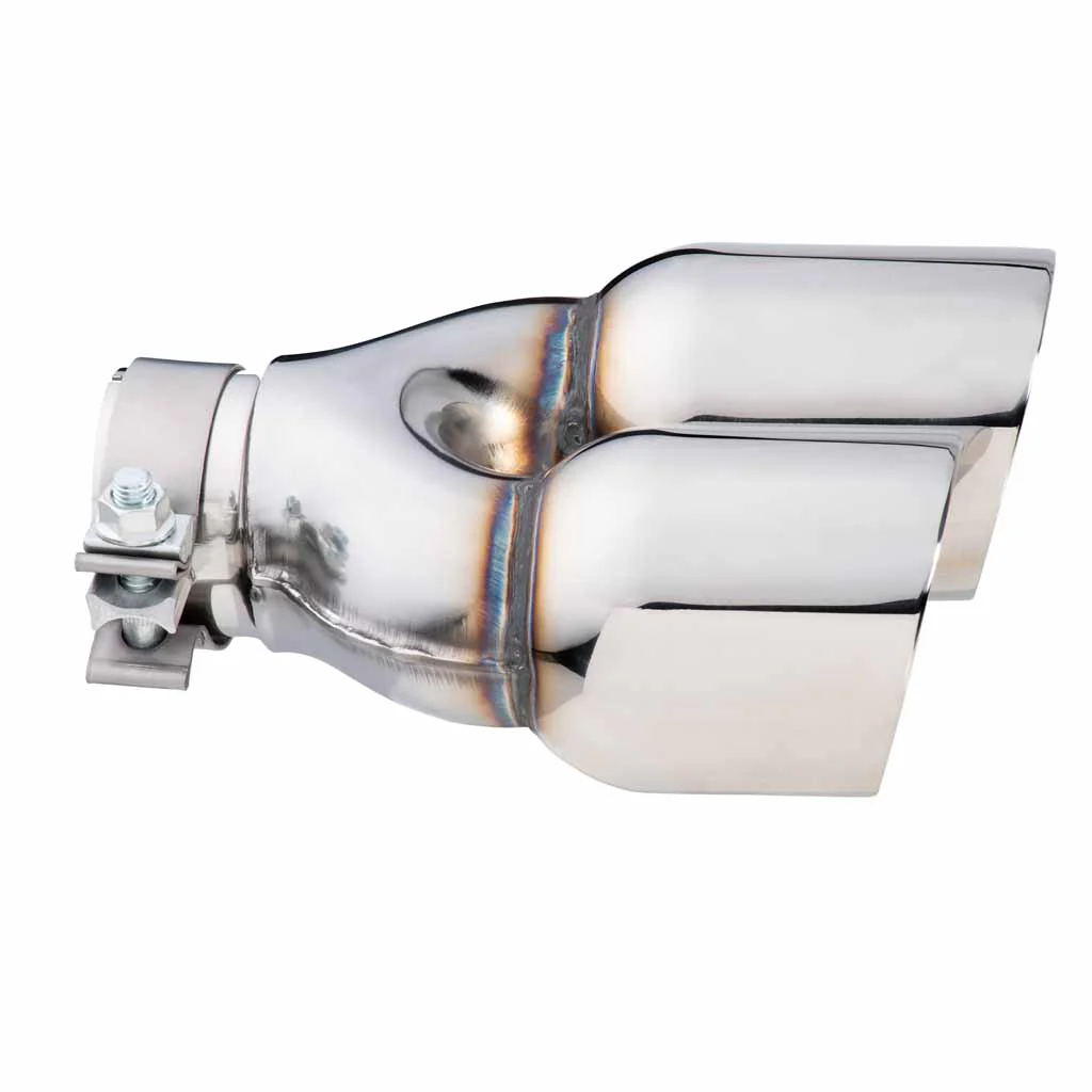 Exhaust Tip Y-Piece Inner Cone 2.5 Inch In - Dual 3.5" Out 9" Long LHS Polished SS - Image 3