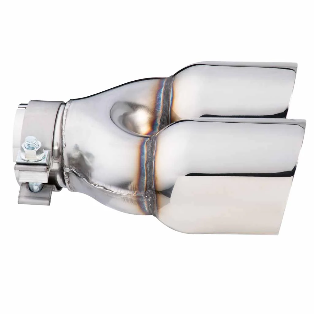 Exhaust Tip Y-Piece Inner Cone 2.5 Inch In - Dual 3.5" Out 9" Long RHS Polished SS - Image 3