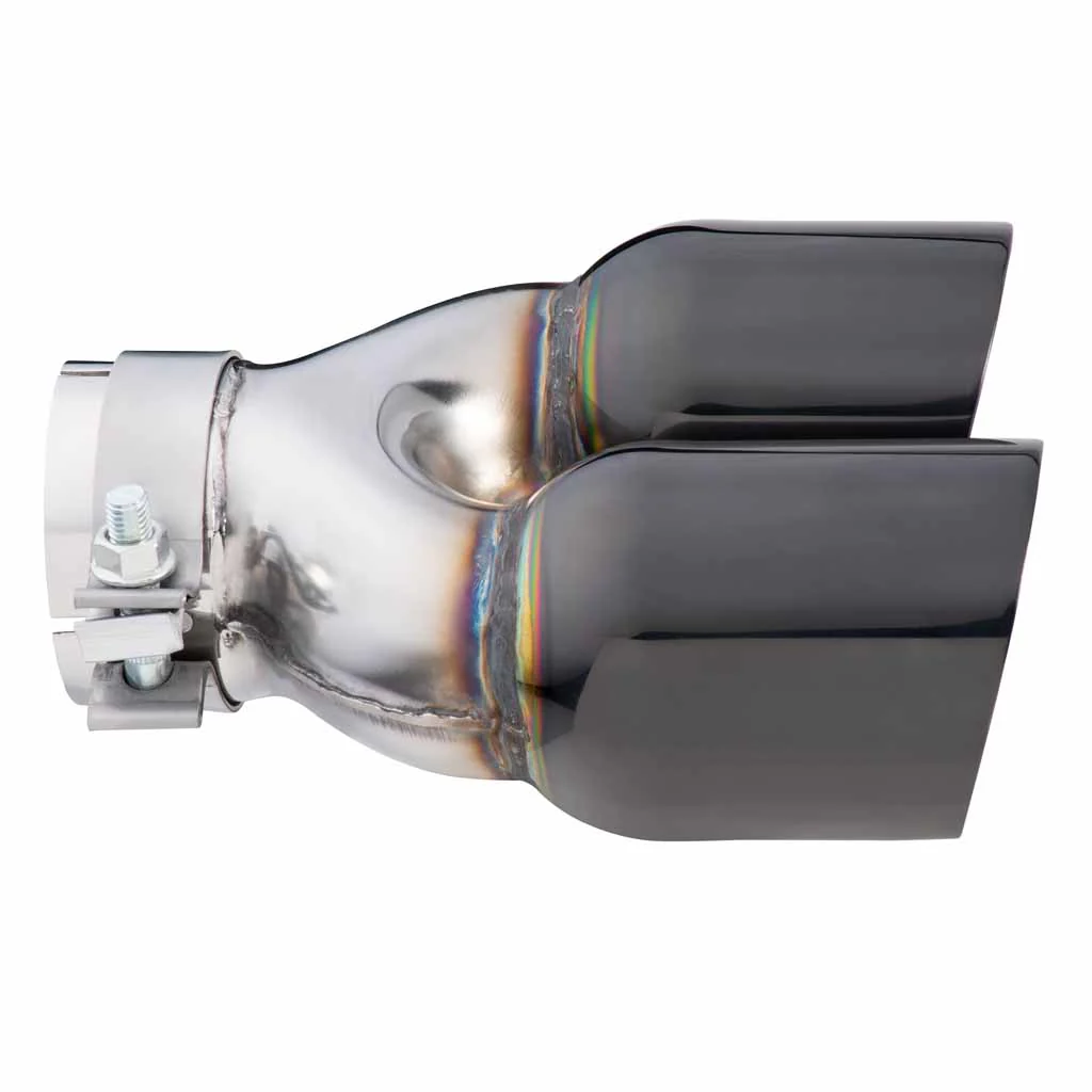 Exhaust Tip Y-Piece Inner Cone 3 Inch In - Dual 3.5 Inch Out 9" Long RHS 304SS - Image 3