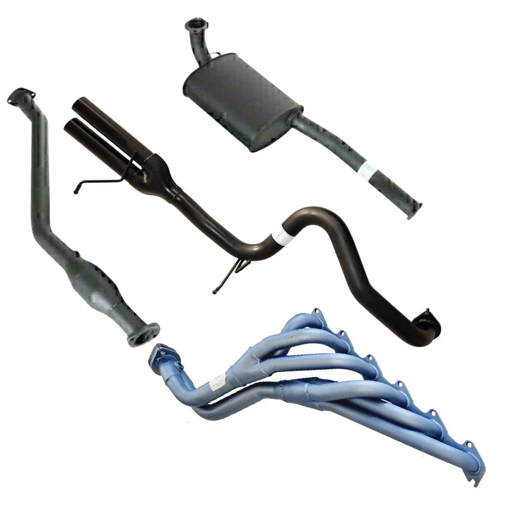 Ford Falcon BA BF XR6 Sedan 2.5 Inch Exhaust W/Pacemaker Extractor & Hiflow Cat Rear Dual Tailpipe