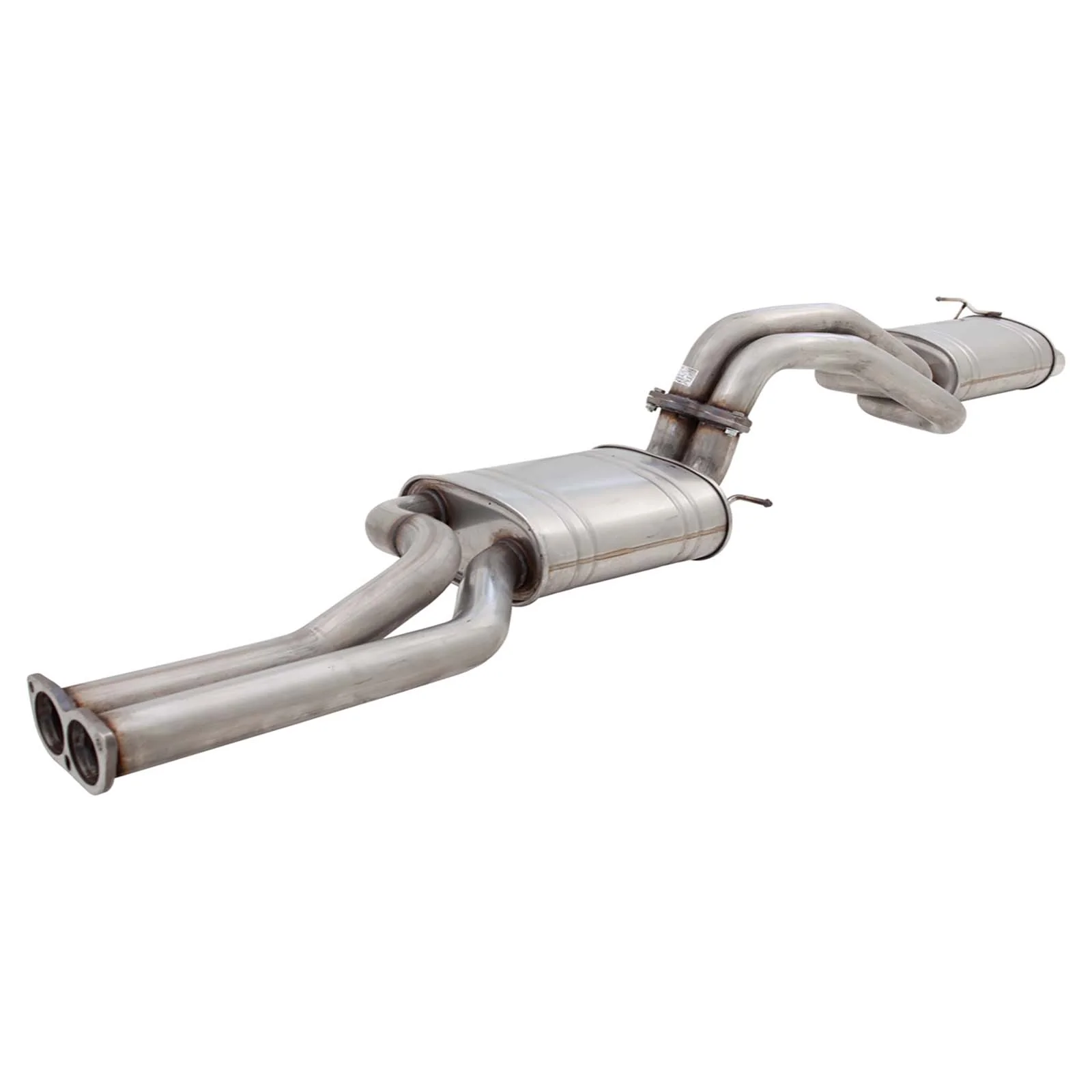 Ford Falcon BA BF XR8 Sedan Twin 2.5' Catback With Large Muffler - Raw 409 **** Special Order Item **** - Image 2