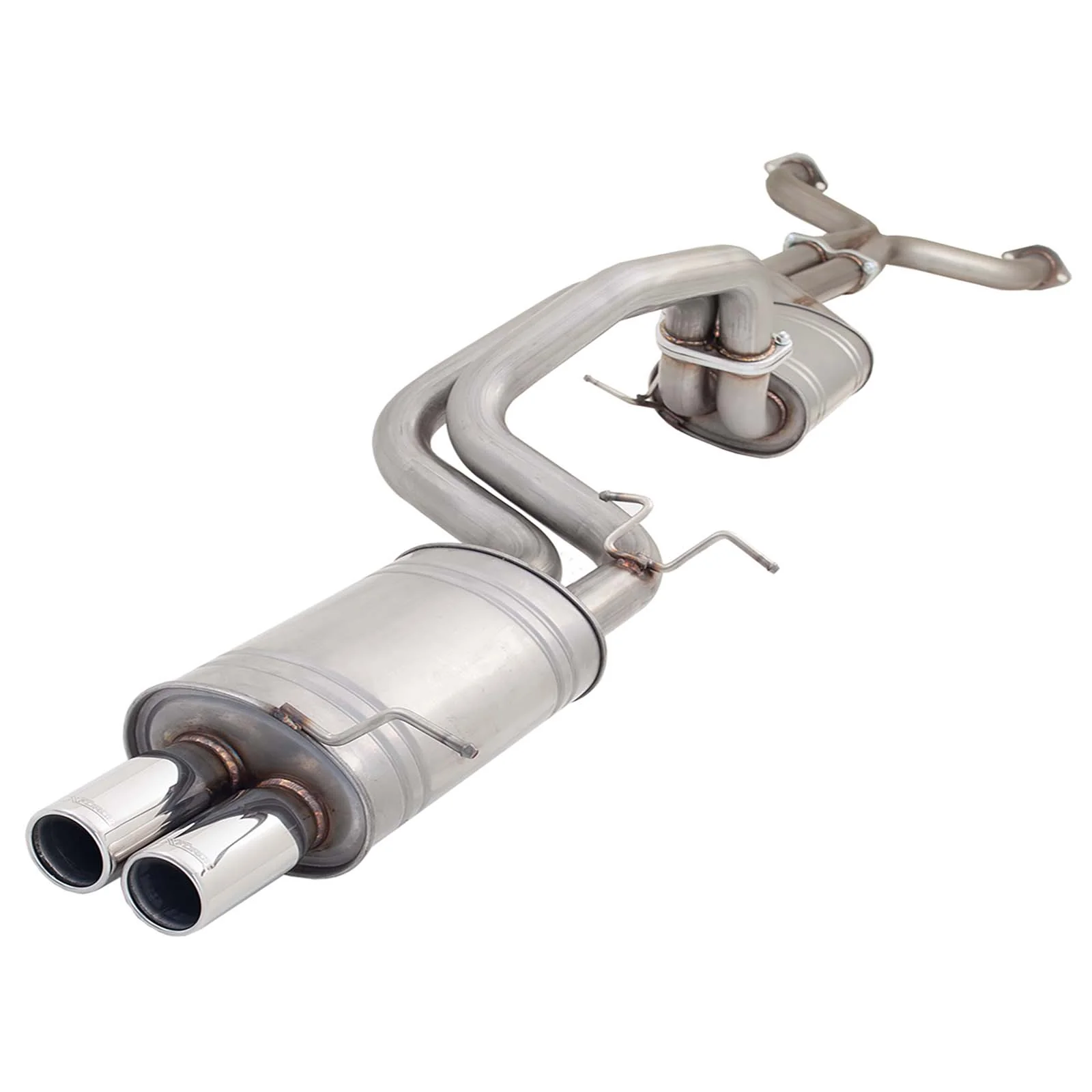 Ford Falcon BA BF XR8 Sedan XFORCE Twin 2.5 Inch Catback Exhaust - Raw 409 **** Special Order Item **** - Image 2