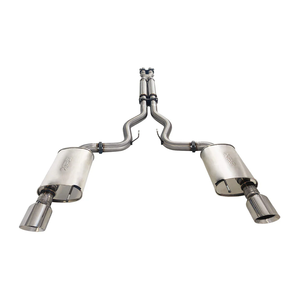 Ford Mustang FM 5.0l Coyote V8 GT Fastback Coupe 3" Twin Stainless Cat back Exhaust With Mufflers - Image 2