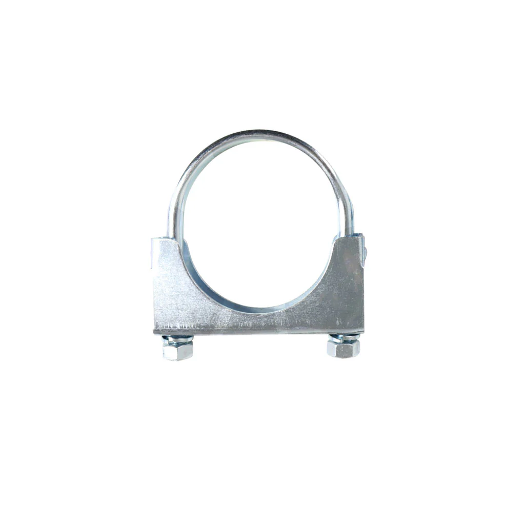 Heavy-Duty Silver U-Bolt Exhaust Clamps - Suitable for Expanded Pipes, Available in Sizes from 1 Inch to 6 Inches - Image 2