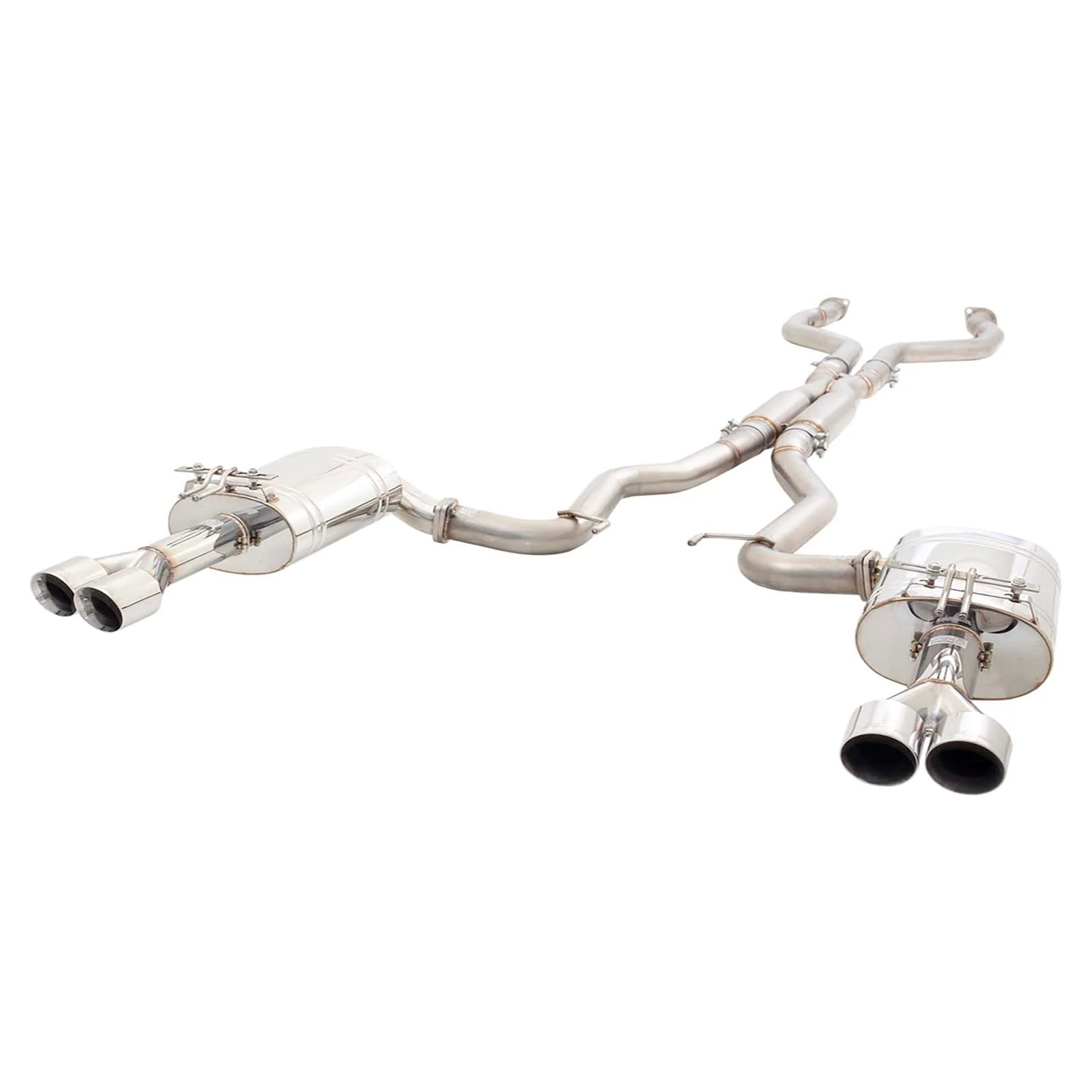 Holden Commodore VE VF Ute XFORCE Twin 3 Inch Catback Exhaust - Polished SS **** Special Order Item **** - Image 2