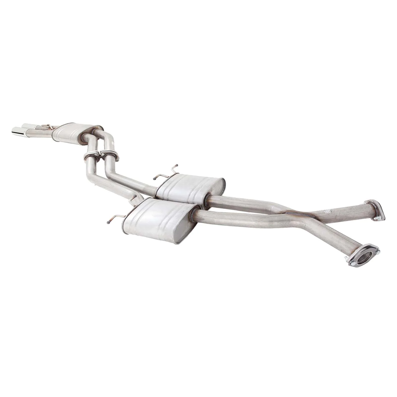 Holden Commodore VT VX VY VZ Ute XFORCE Twin 2.25 Inch Catback Exhaust - Raw 409 **** Special Order Item **** - Image 2