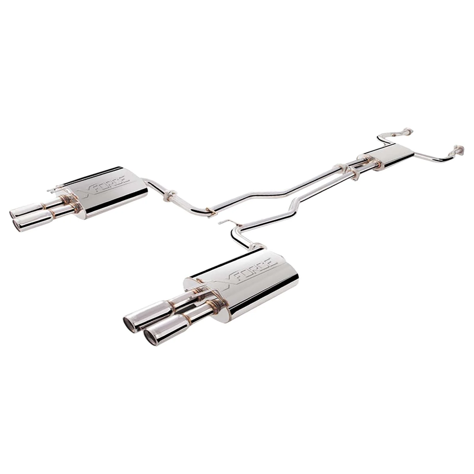 Holden HSV Clubsport E2 E3 R8 & GTS XFORCE Twin 3 Inch Catback Exhaust - Raw 409 **** Special Order Item **** - Image 2
