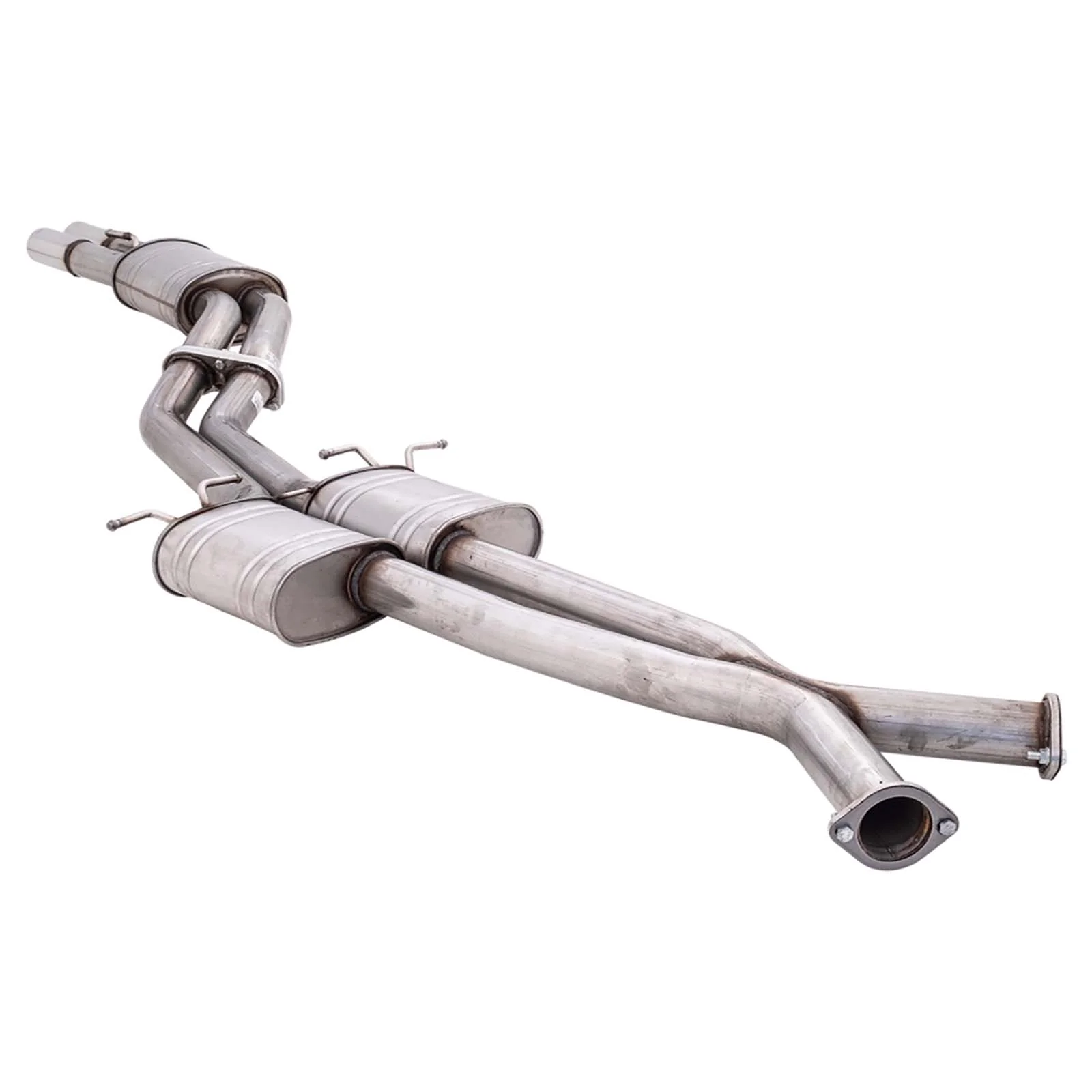 Holden Statesman WH WK WL XFORCE Twin 3" Catback Exhaust Varex Rear - Raw 409 **** Special Order Item **** - Image 2