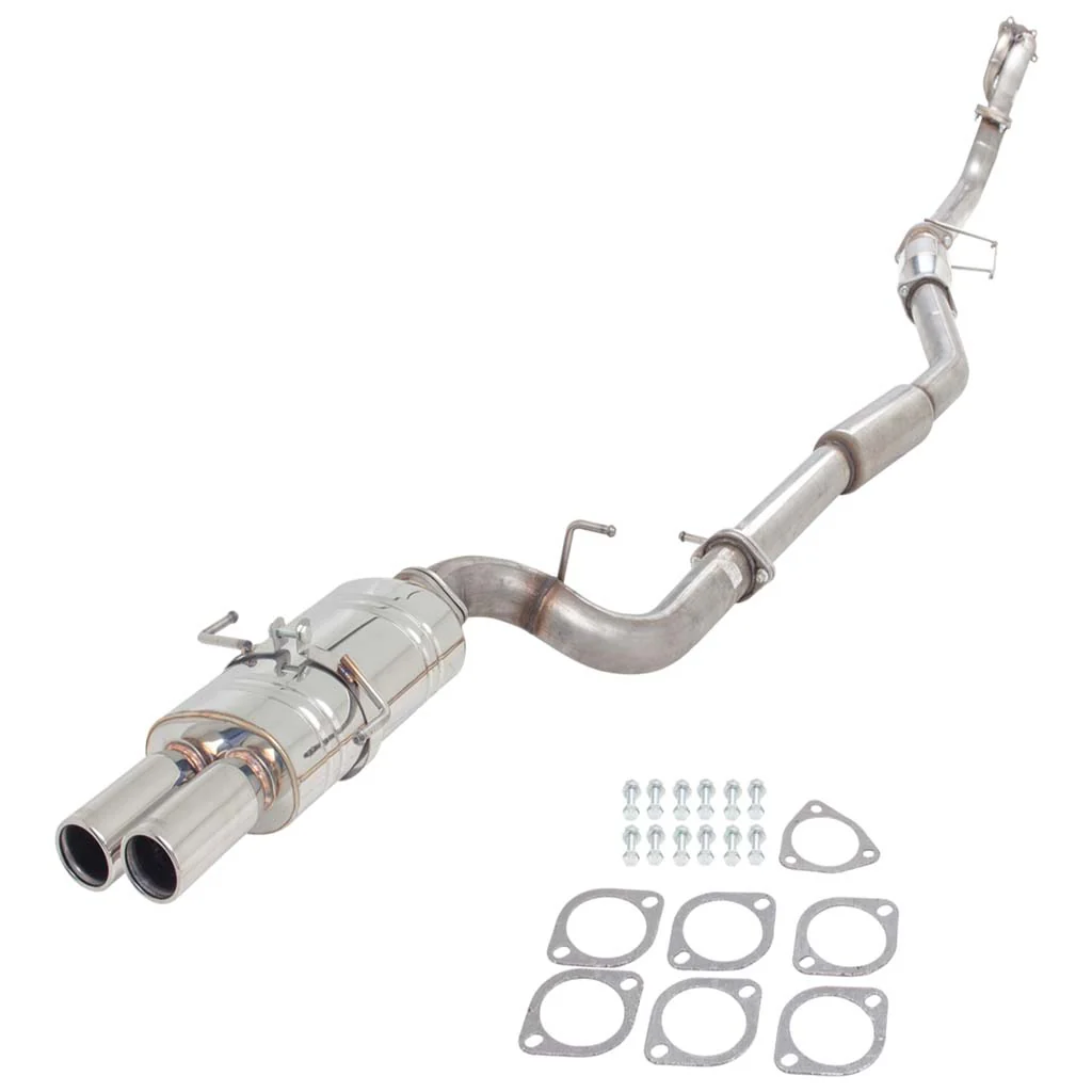 Nissan 200SX S14 XFORCE 3 Inch Full Exhaust With Oval Rear & Twin Tip - Raw 409 **** Special Order Item ****