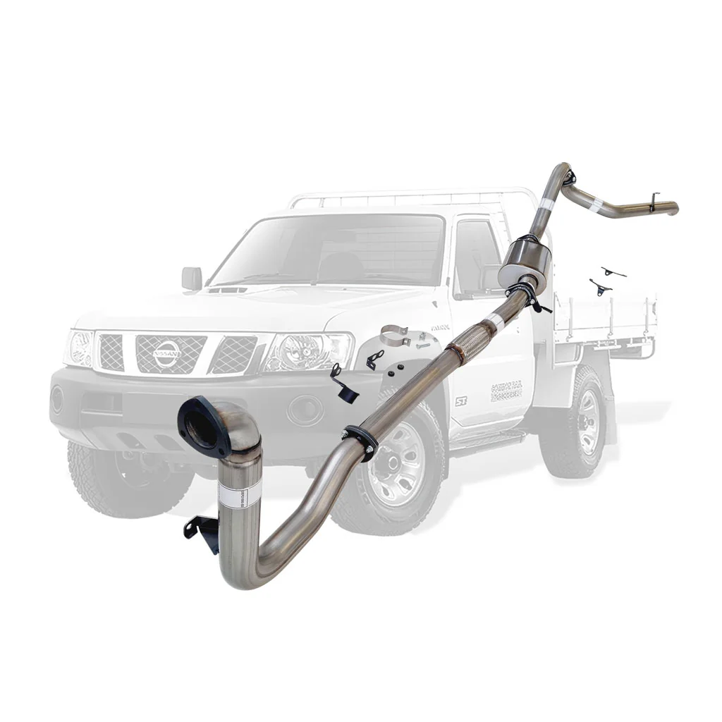 Nissan Patrol Y61 GU 3L ZD30 Ute 3 Inch Turbo Back Exhaust 2000 - 2016 (Does not suit Coil Tower Braces) - Image 9